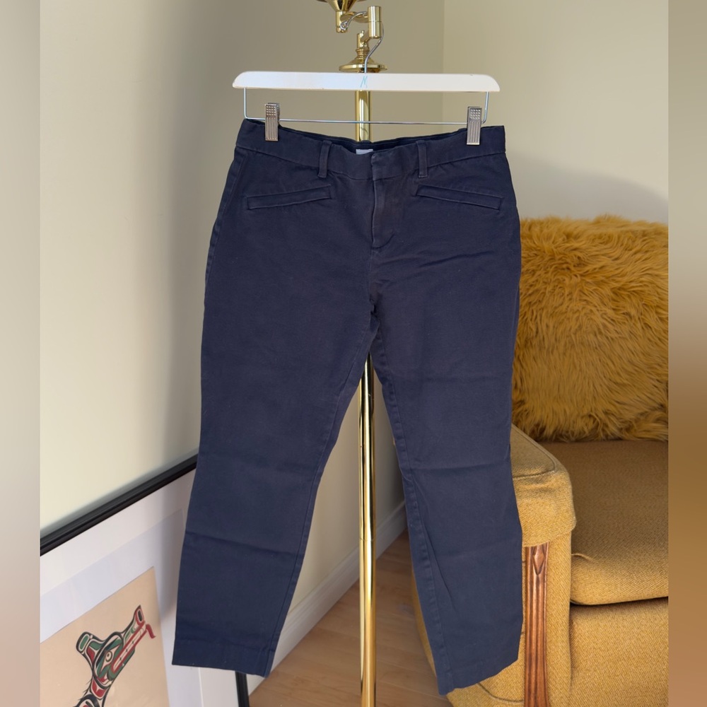 GAP Mid Rise BiStretch Slim Blue Cotton Blend Pant| US 8R